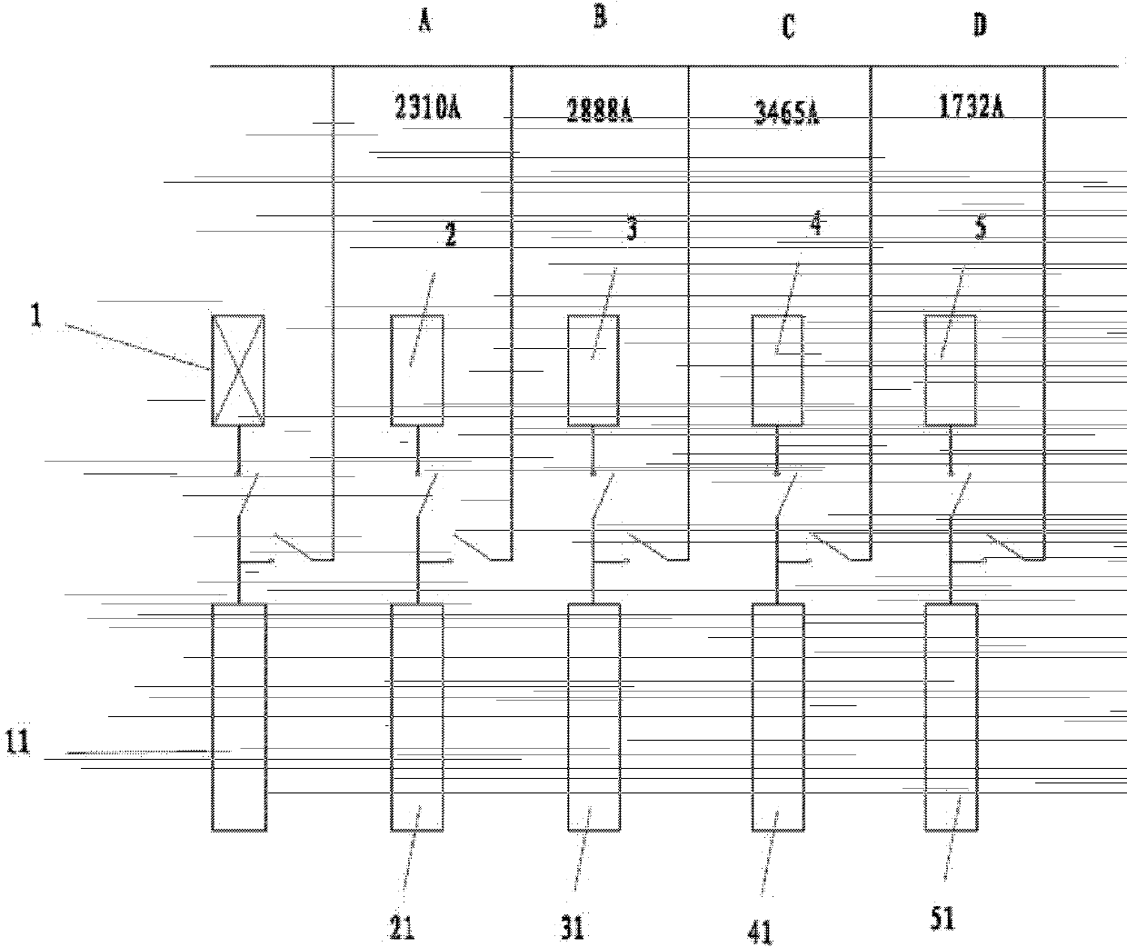 Generator parallel operation system serving as standby power supply and method for selecting bus capacity of generator parallel operation system