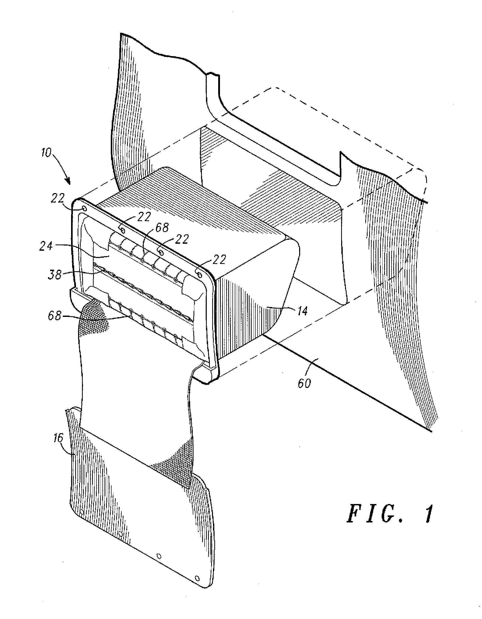 Fuselage mounted evacuation slide system