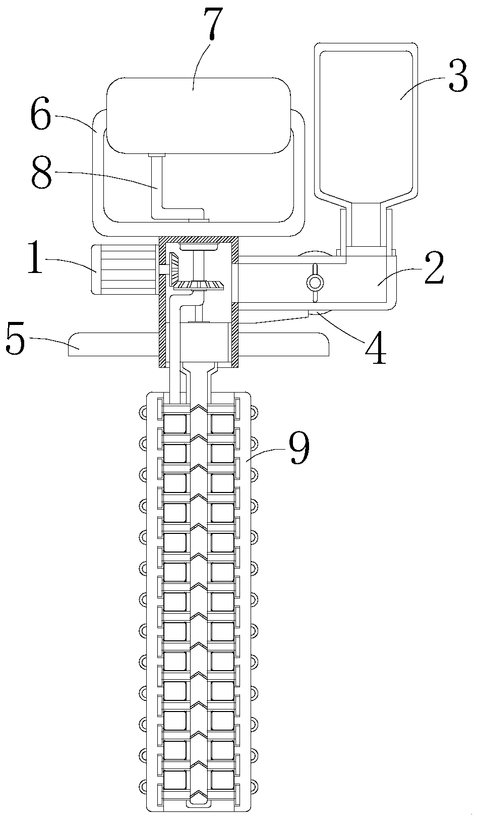 Fuel cylinder block cleaning device