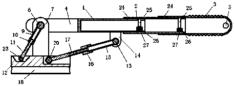 An angle-adjustable exterior wall scrubber