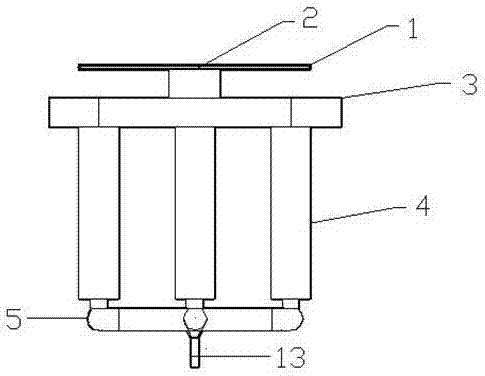 Hanger device for unmanned aerial vehicle-gas detector testing machine