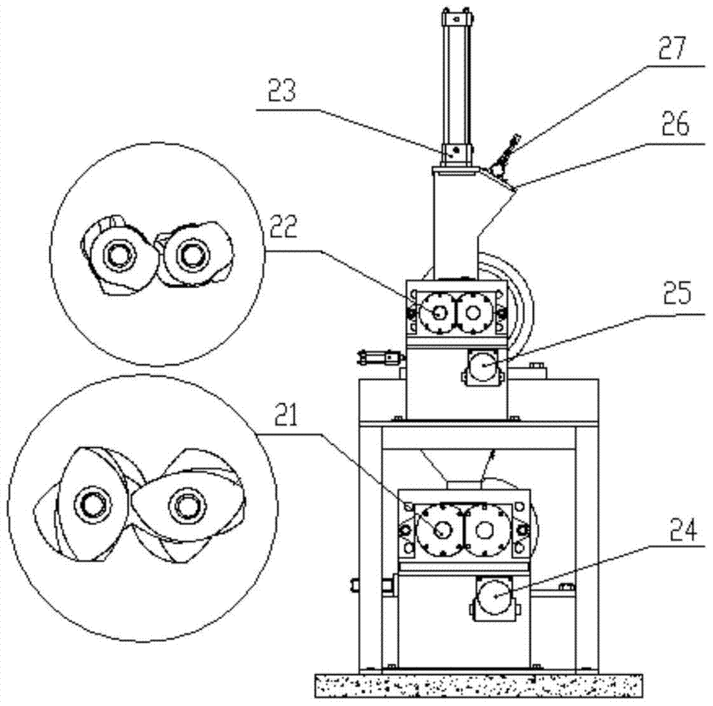 A rotor combined mixing device