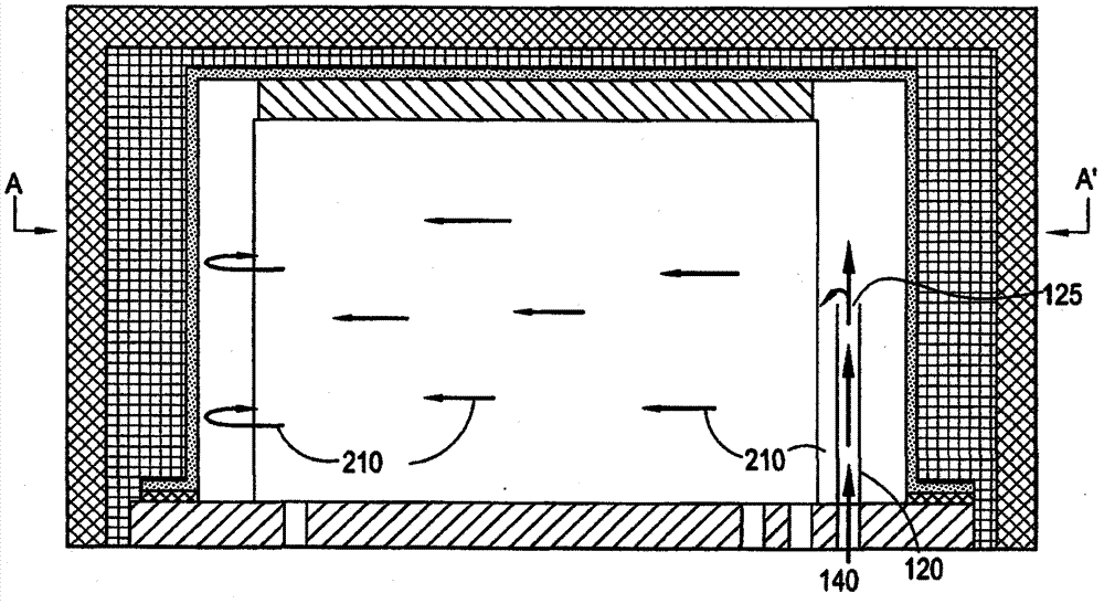 Improved fuel cell stack flow hood air flow using air distribution device