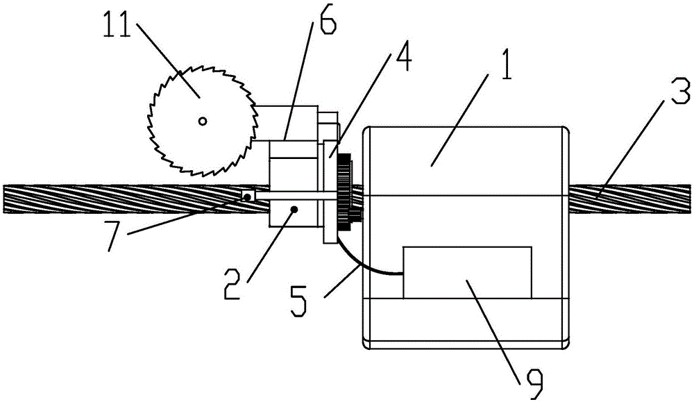 Multidimensional removal device for fittings of overhead transmission line