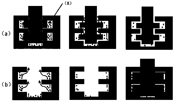 Aluminum or aluminum alloy metal nanometer injection molding method