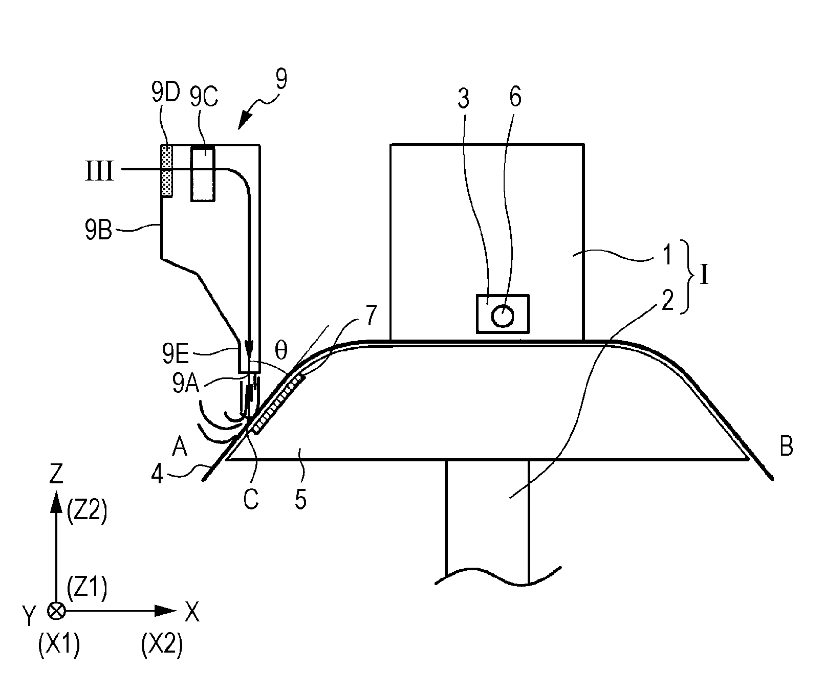 Air jet emission method used in liquid ejecting apparatus, and the apparatus