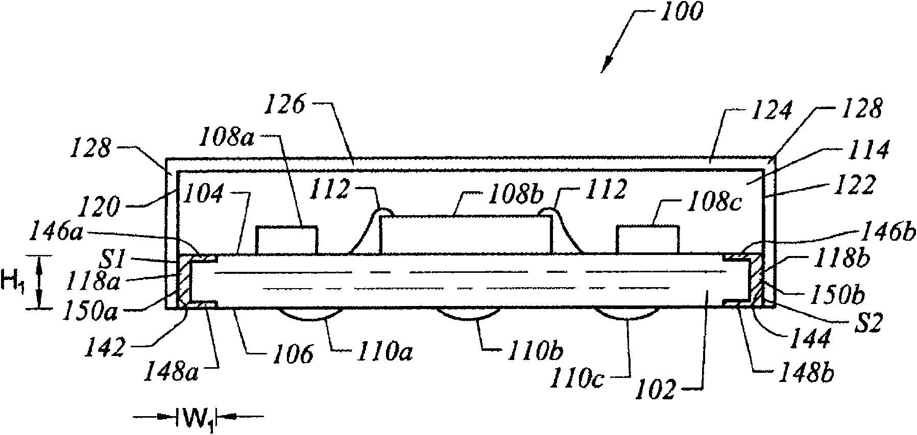 Semiconductor package with electromagnetic interference protection cover