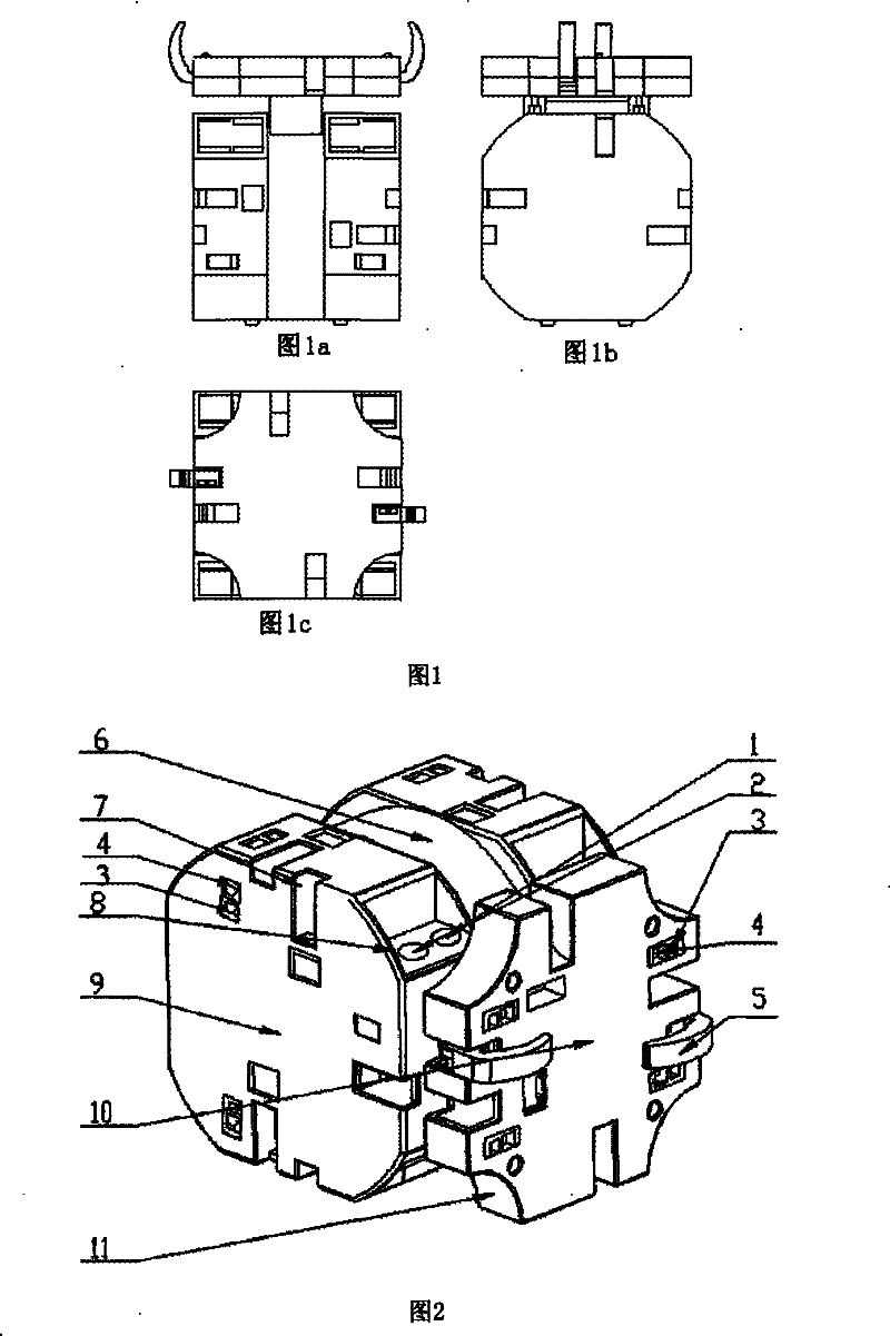 Monomer automatic transformable robot with self-assembly characteristic