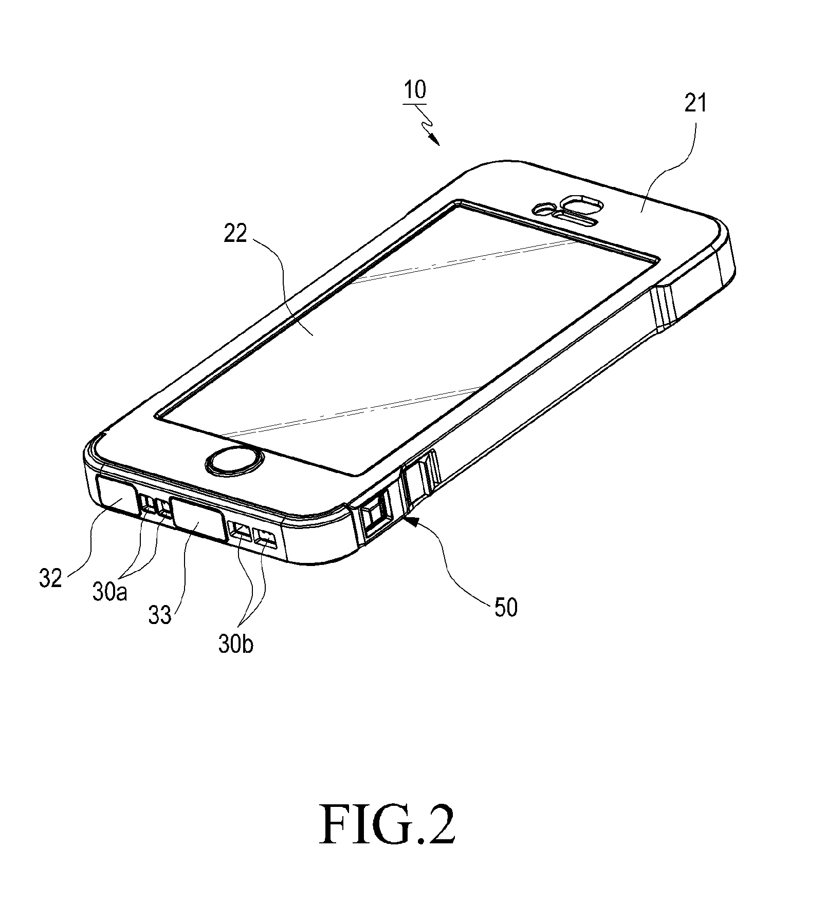 Waterproof case for electronic device