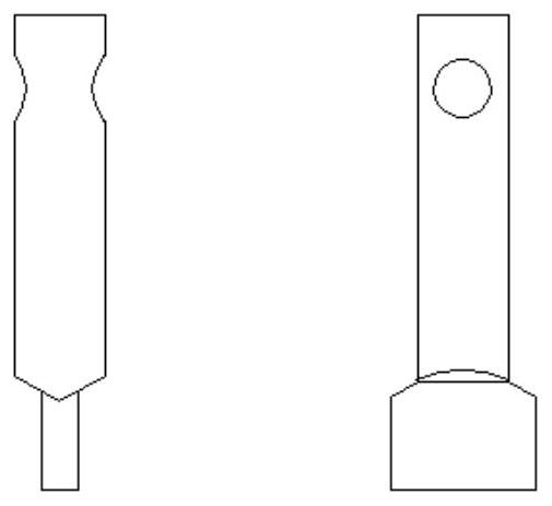 Thermal battery cable connection structure used in environment of 450 DEG C