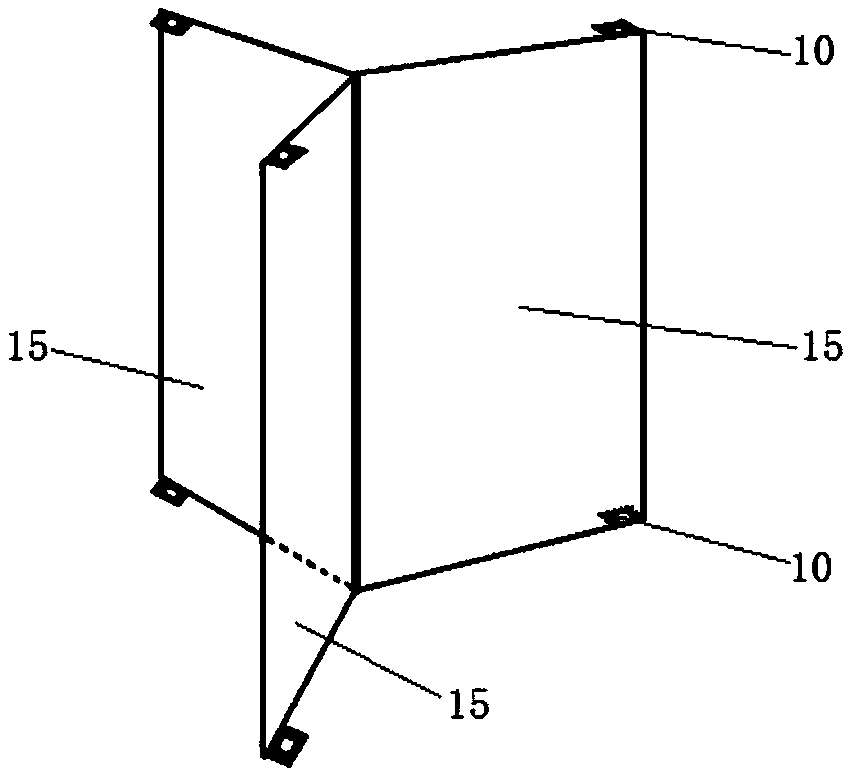 Lamp-induced layered insect collecting device