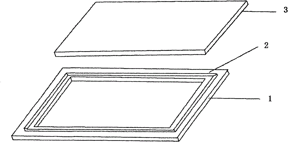 Method for depositing buffer material on framework of flat-panel display