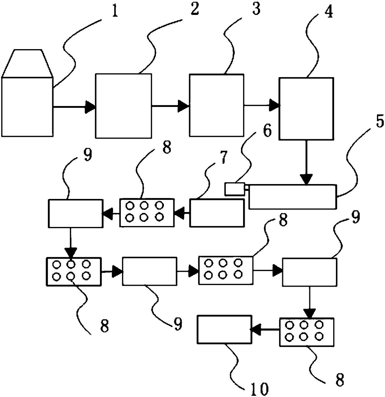 Method for producing flat filaments from polyester chips