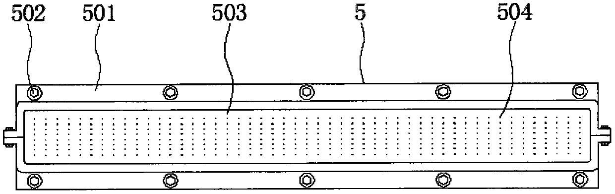 Wire spraying device with anti-residue heating structure for non-woven fabric production