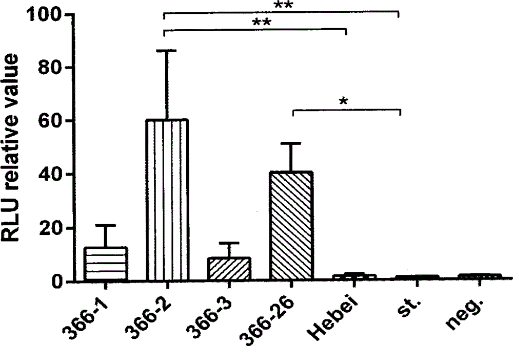 HCV (hepatitis c virus) envelope protein gene and application