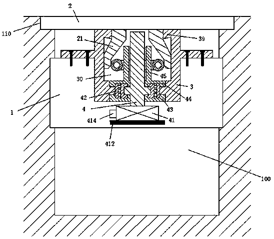 An installation device for a manhole cover