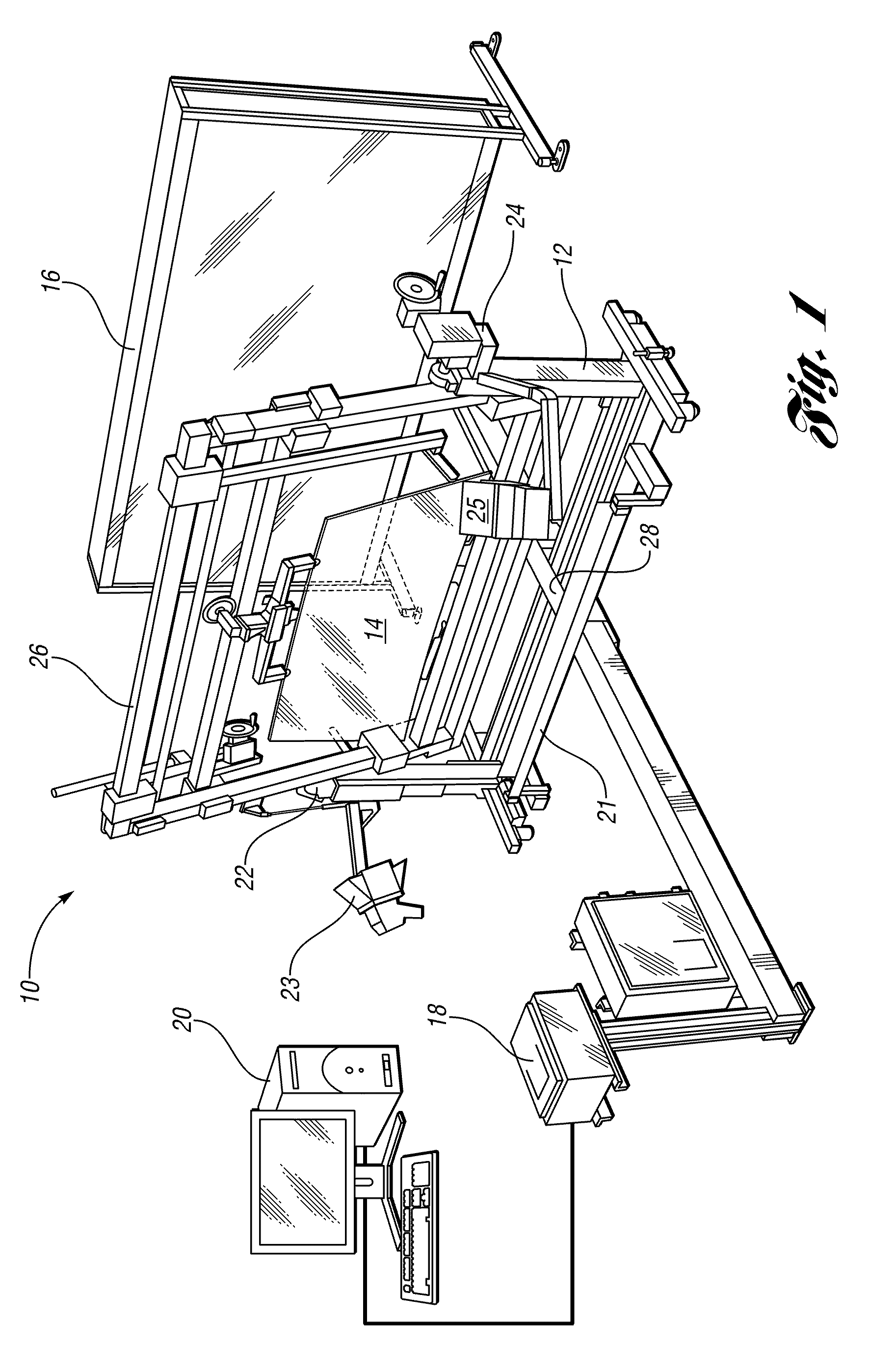 Method and apparatus for measuring transmitted optical distortion in glass sheets