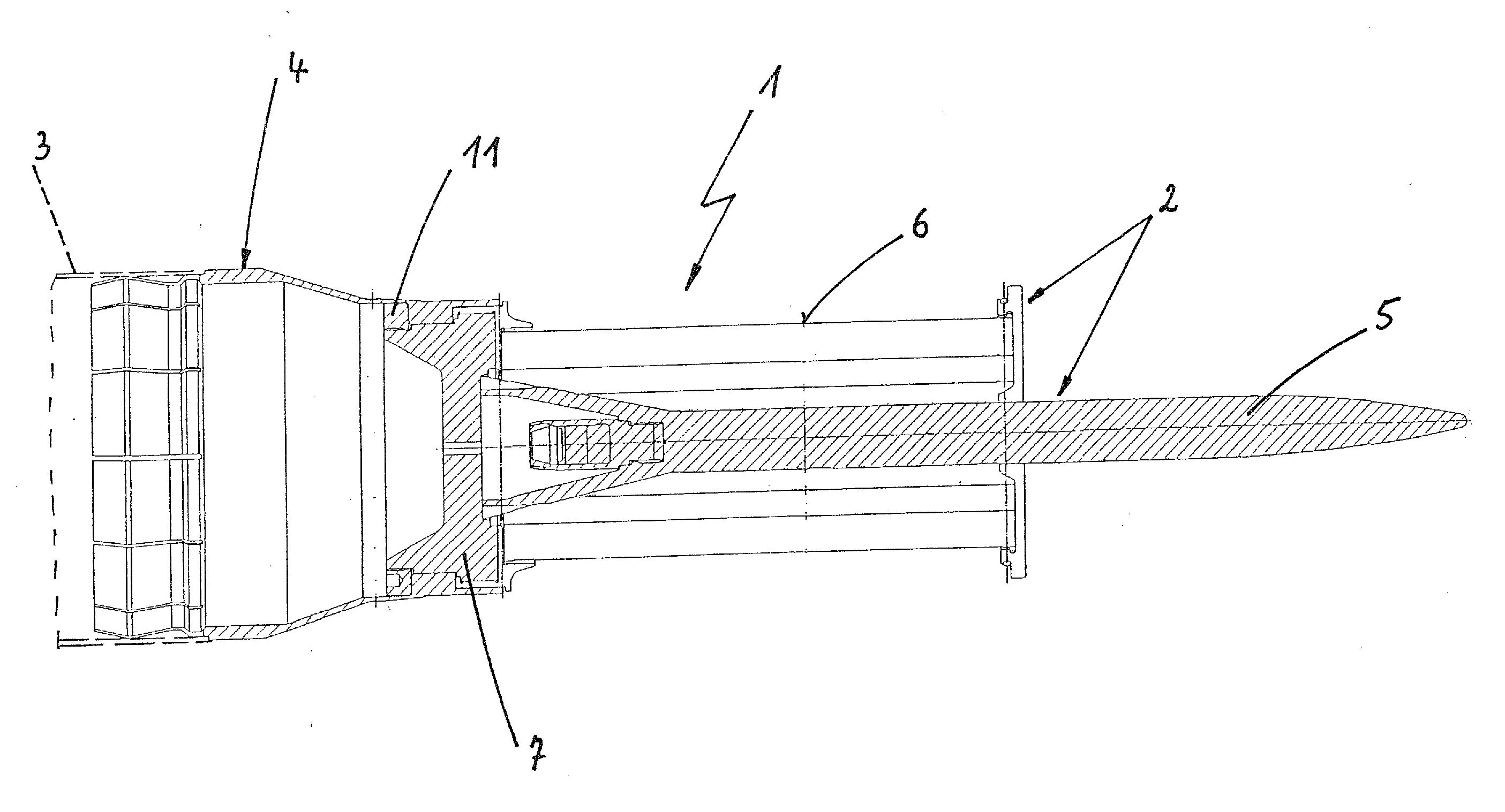 Method for producing a shell and a shell with a sabot projectile produced by this method
