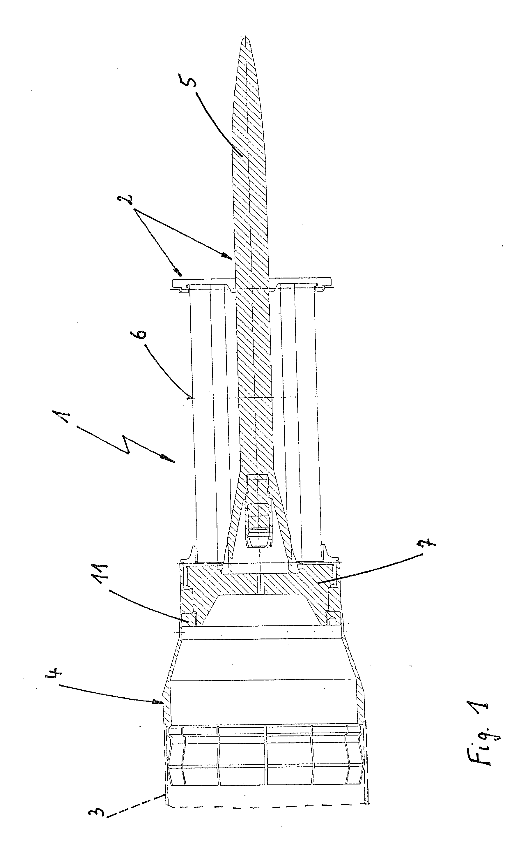 Method for producing a shell and a shell with a sabot projectile produced by this method