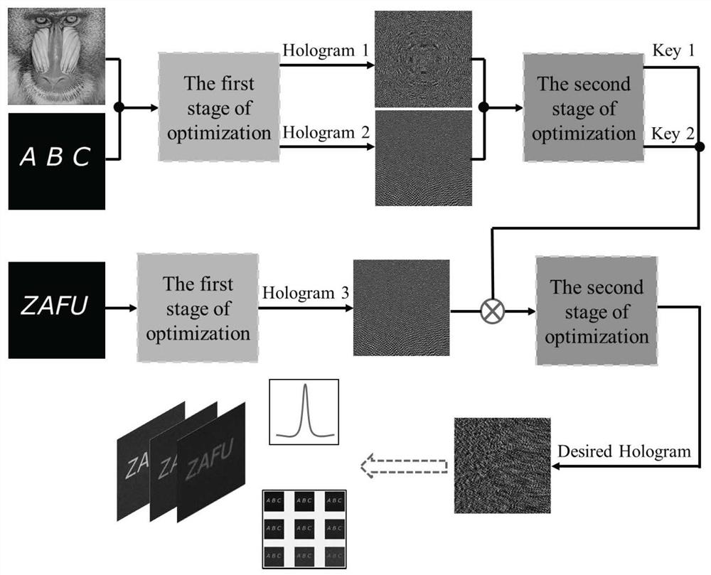 Authenticated pure phase hologram generation method based on phase optimization and sparse constraint