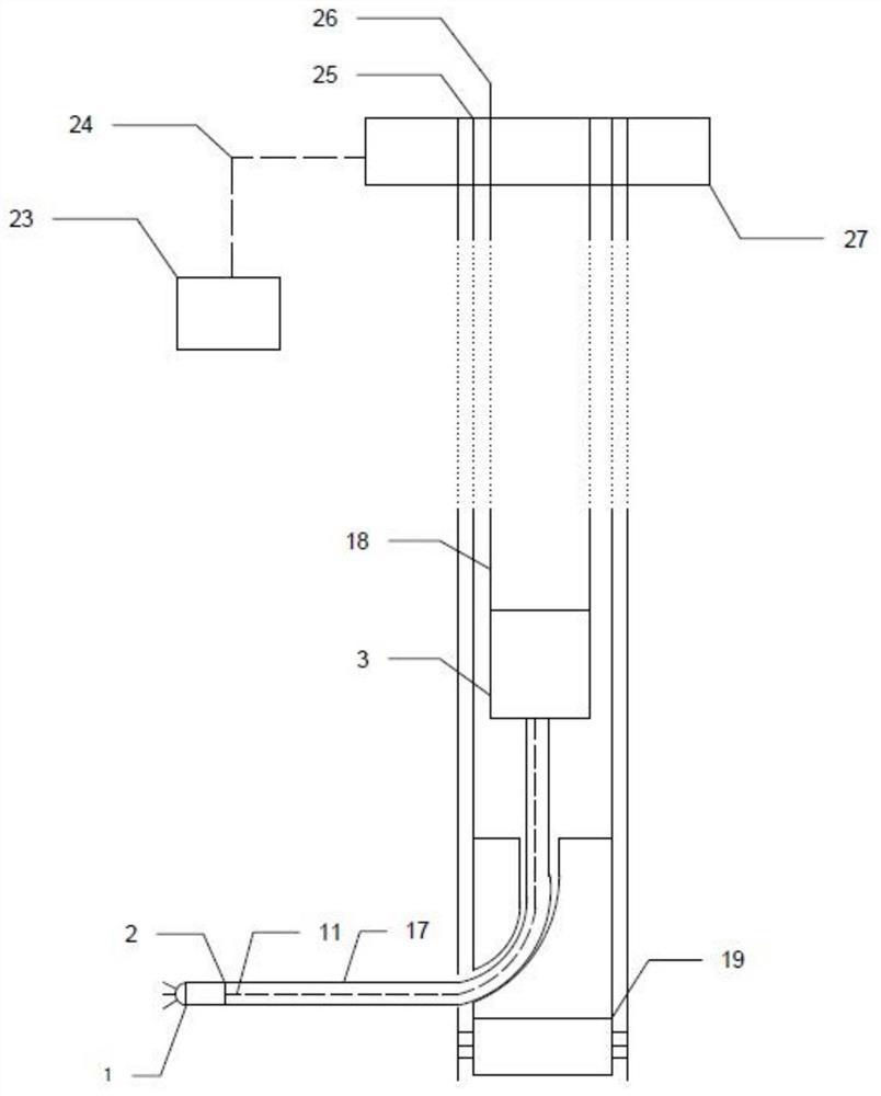A radial well trajectory measurement device and system