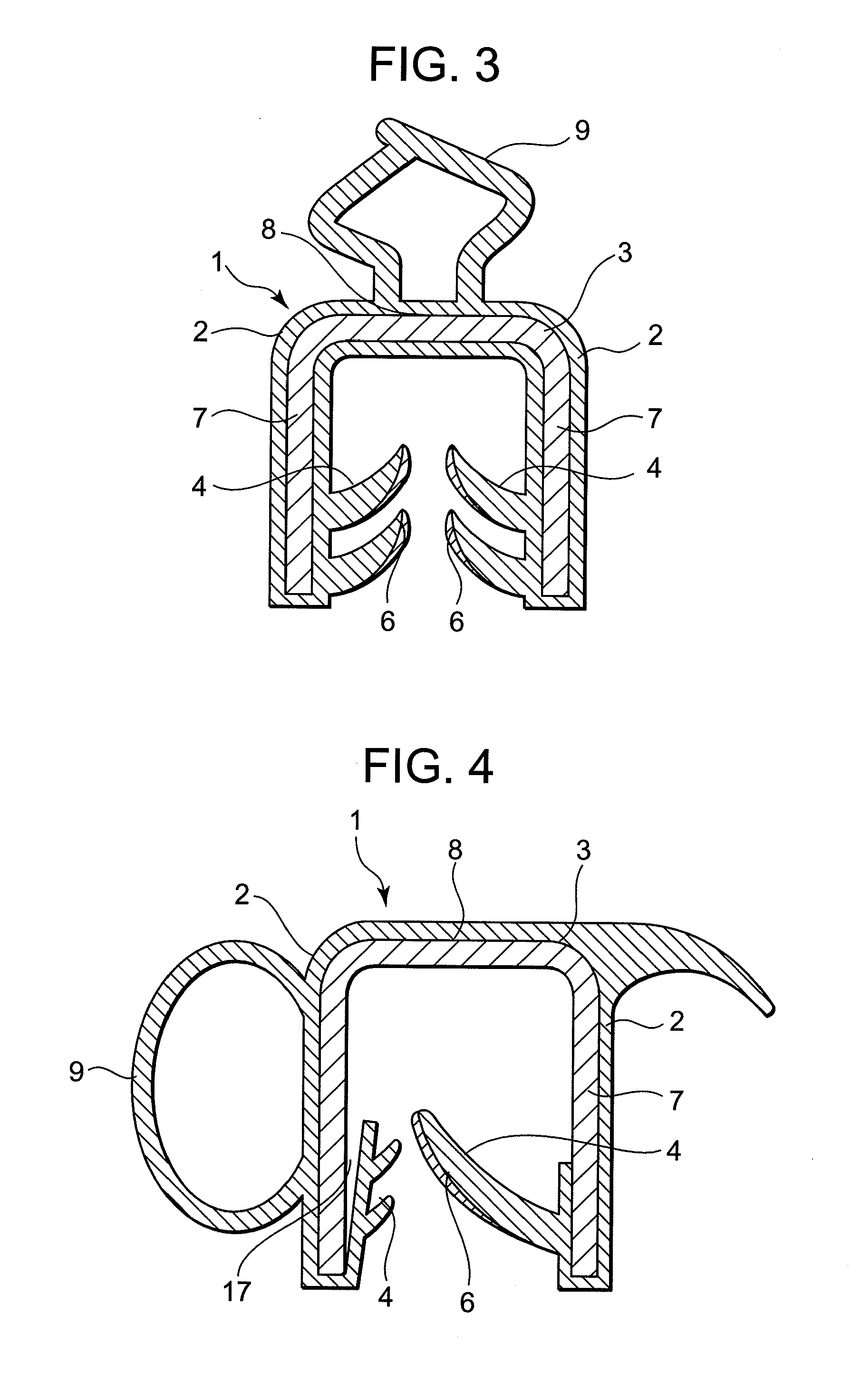 Extrusion molded product having core material