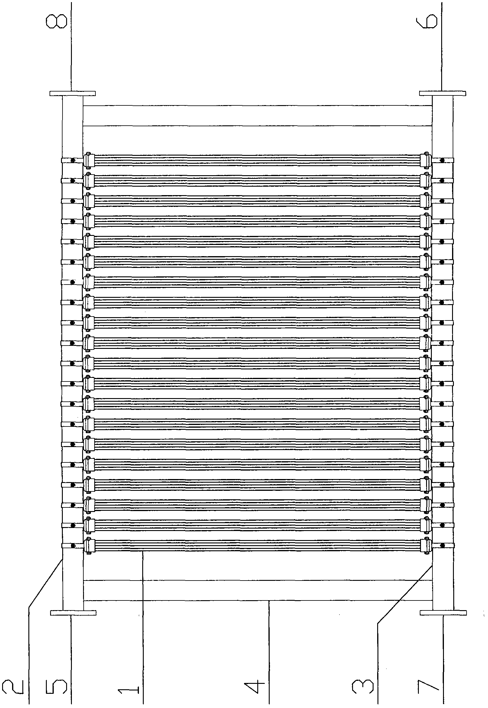 Inner-aeration hollow fiber film carrier module and its application method