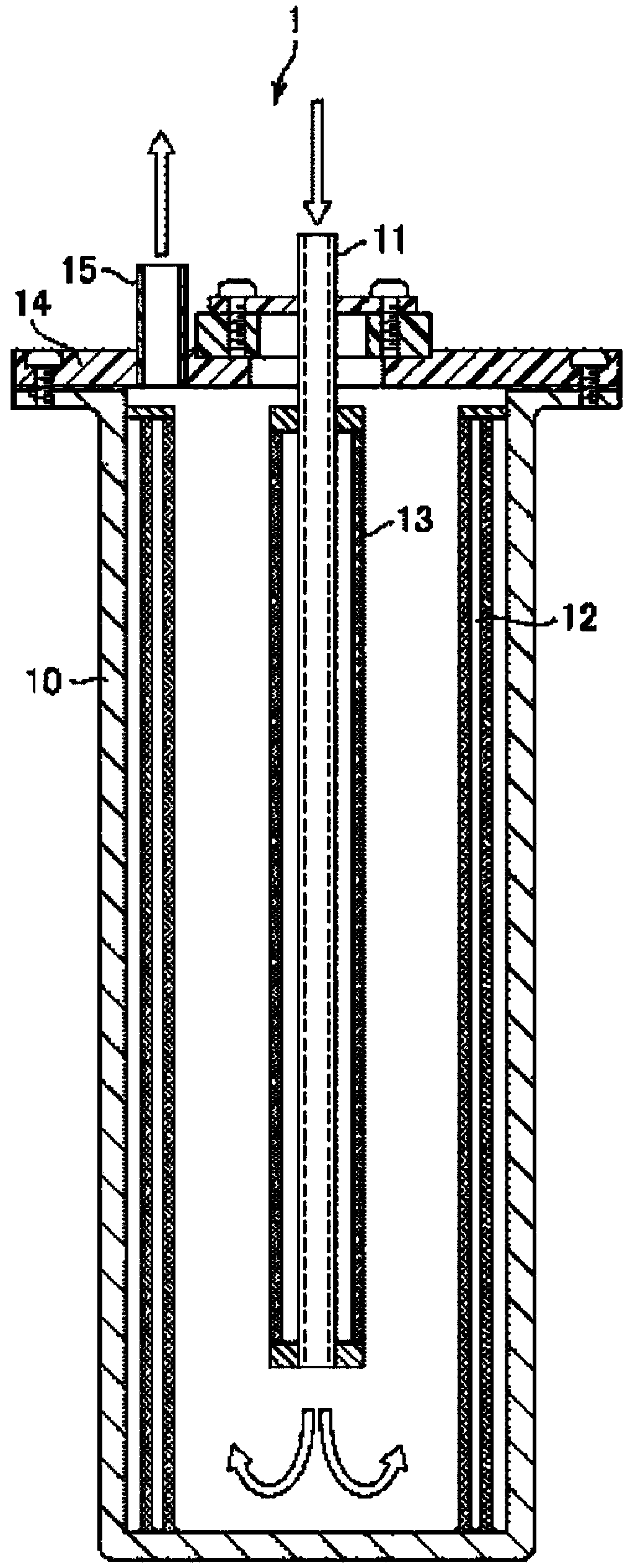 Precious metal recovery device and recovery method