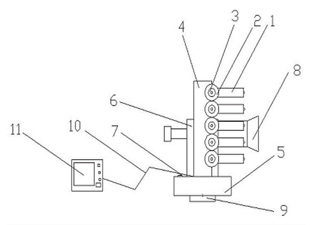 Device for detecting verticality of pier column of bridge