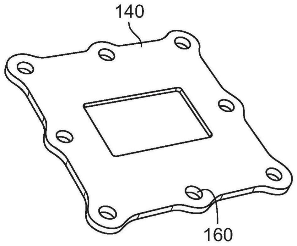 Weight-optimized stiffener and sealing structure for direct liquid cooling module