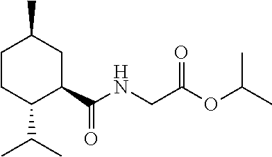 [((1R,2S,5R)-2-isopropyl-5-methyl-cyclohexanecarbonyl)-amino]-acetic acid isopropyl ester and related compounds and their use in therapy