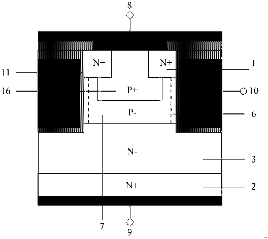 Groove type power MOSFET (Metal-Oxide-Semiconductor Field Effect Transistor) device