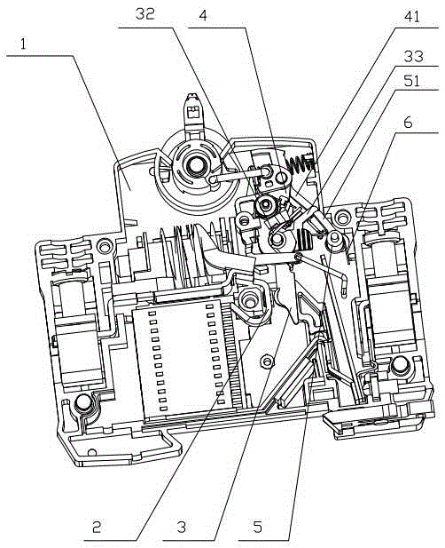 A small circuit breaker with quick closing mechanism of contacts