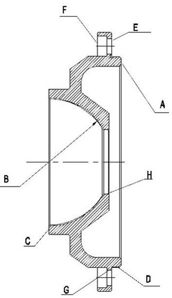 Positioning fixture and processing method for rotor cover of gyro motor dynamic pressure air bearing