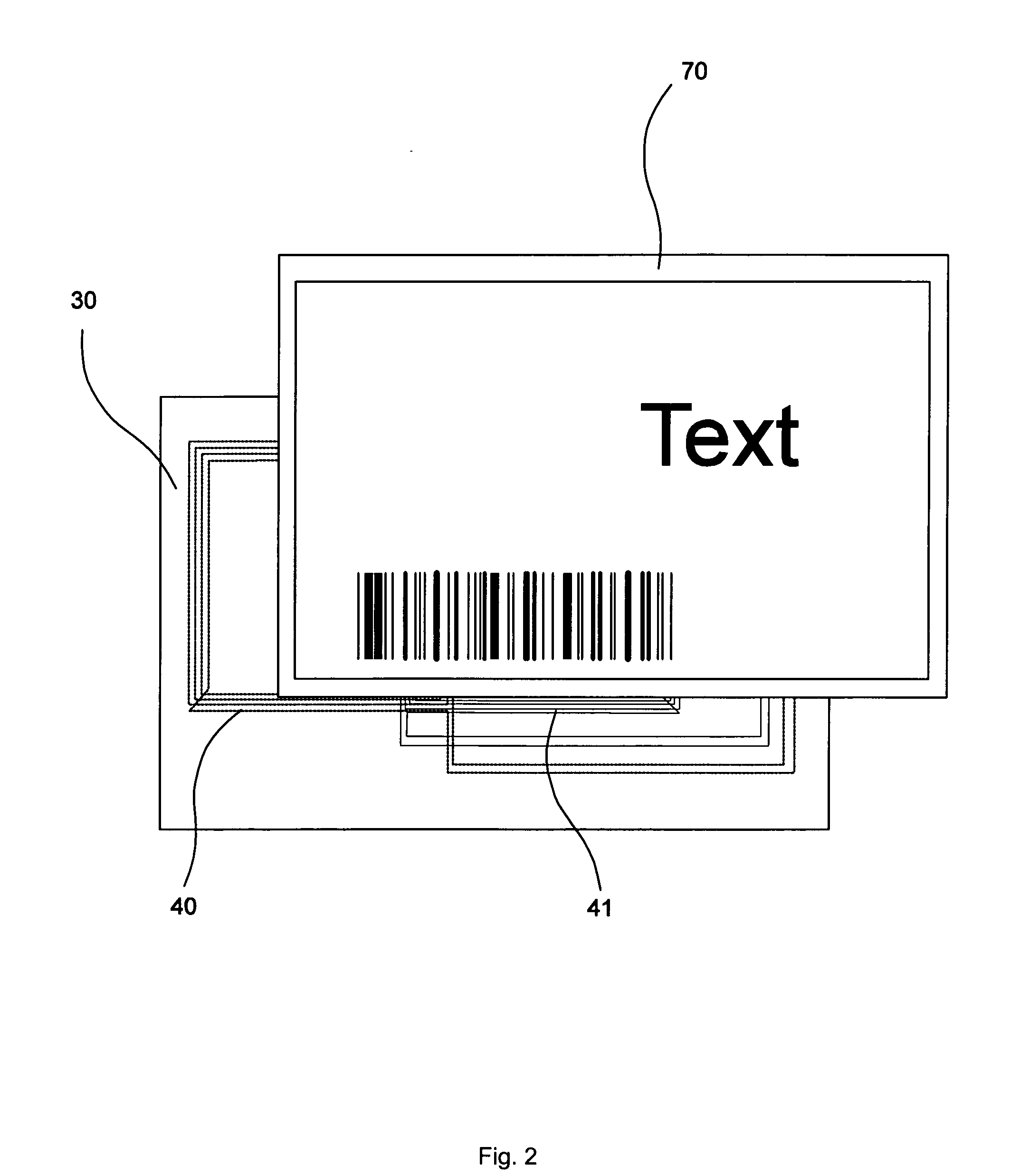 Antenna arrangement having at least two decoupled antenna coils; RF component for non-contact transmission of energy and data; electronic device having RF component