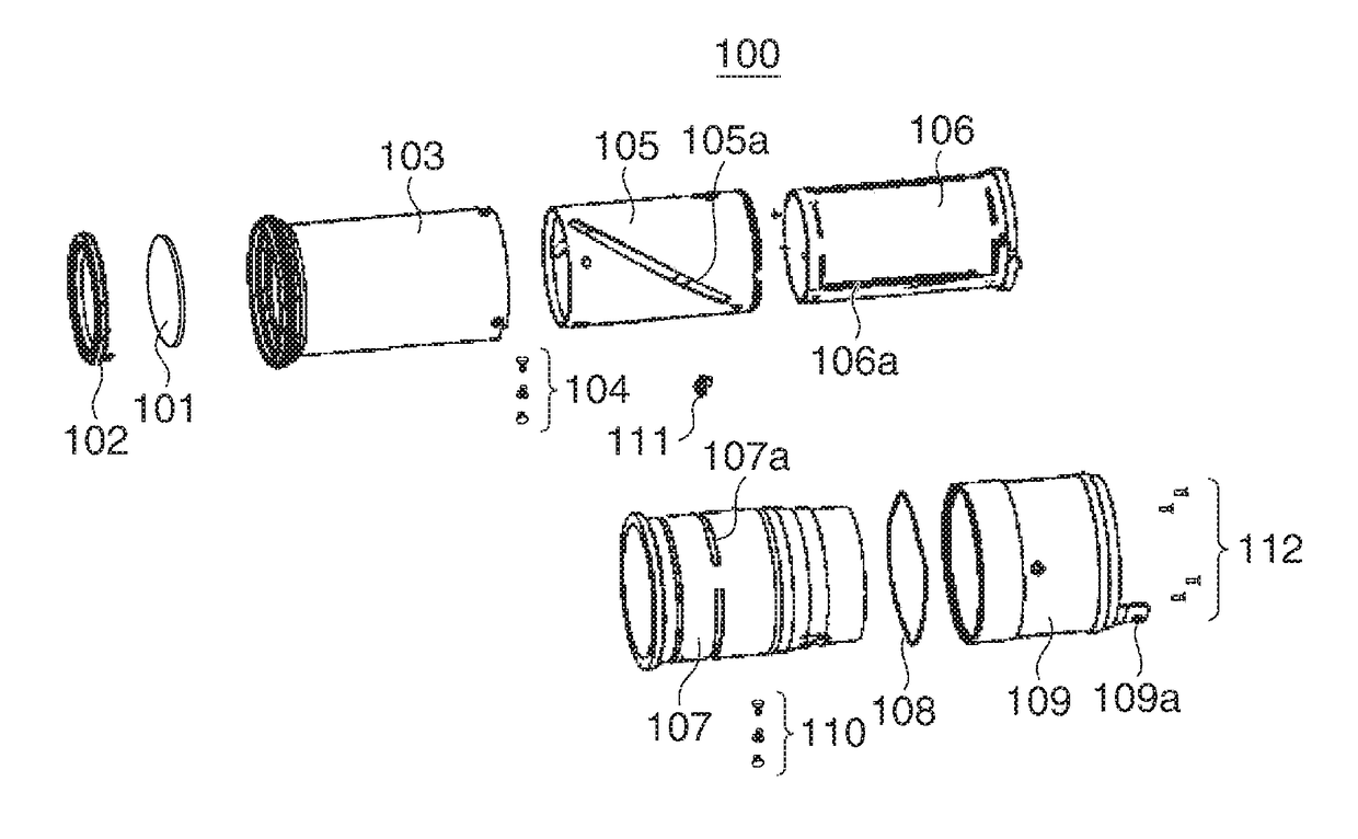 Optical apparatus with rotational operating member