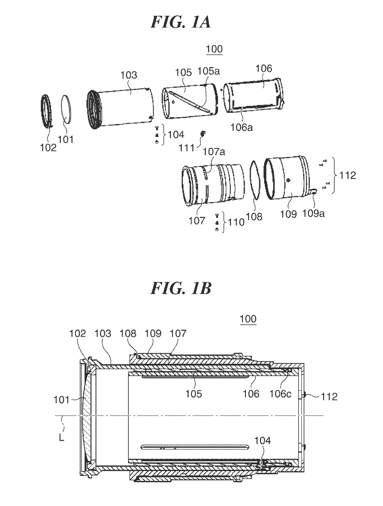 Optical apparatus with rotational operating member