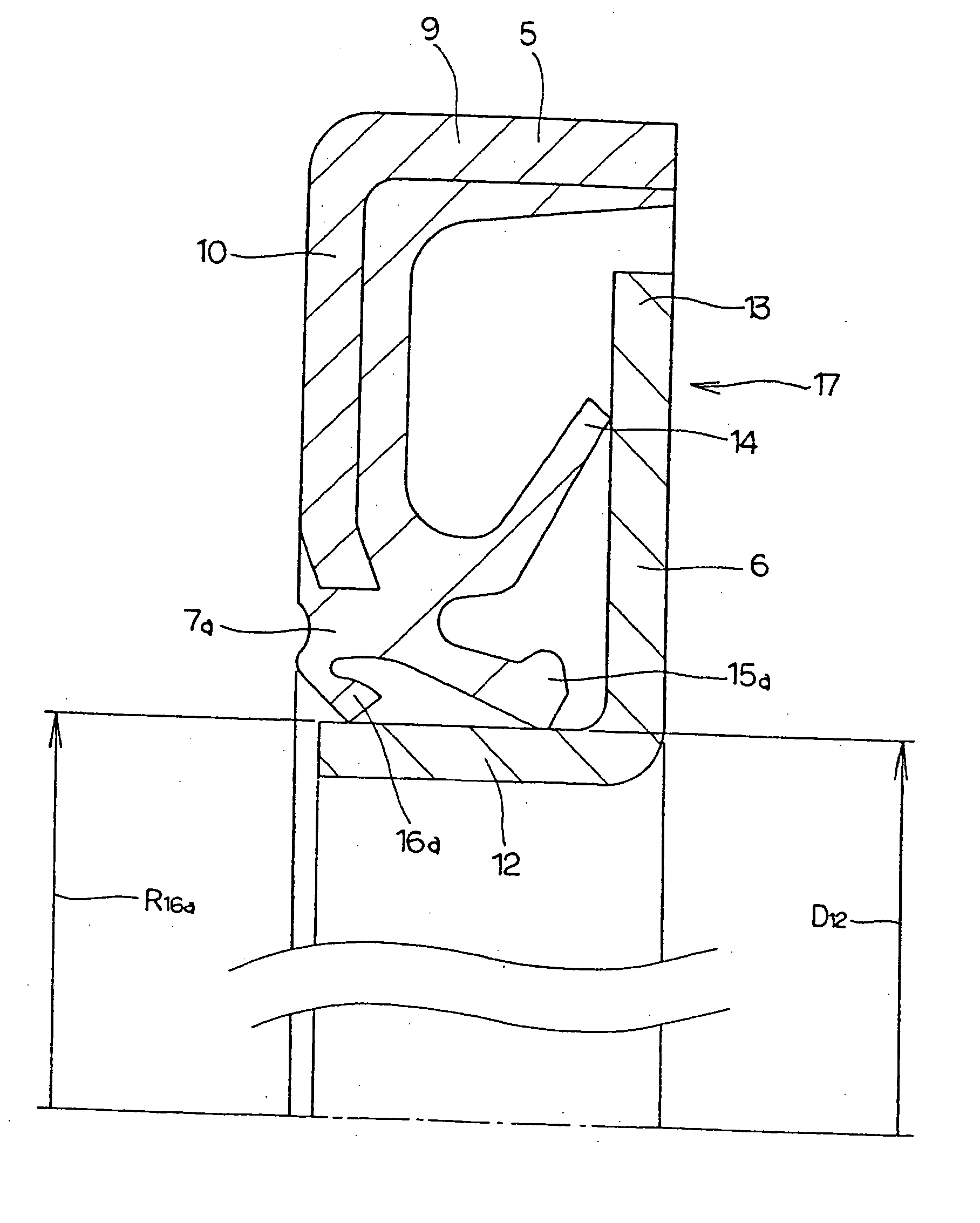 Sealing device, and rolling bearing and hub unit incorporating the sealing unit