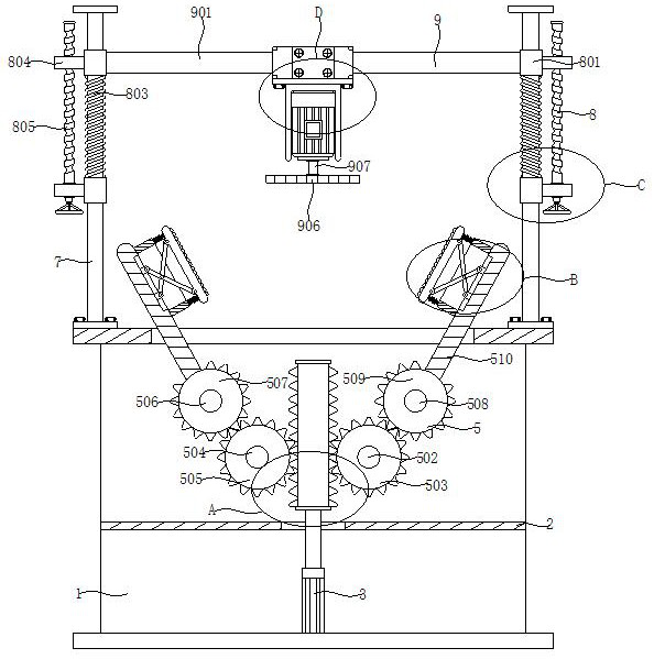 Sliding type positioning and cutting device for notebook computer shell injection molding part