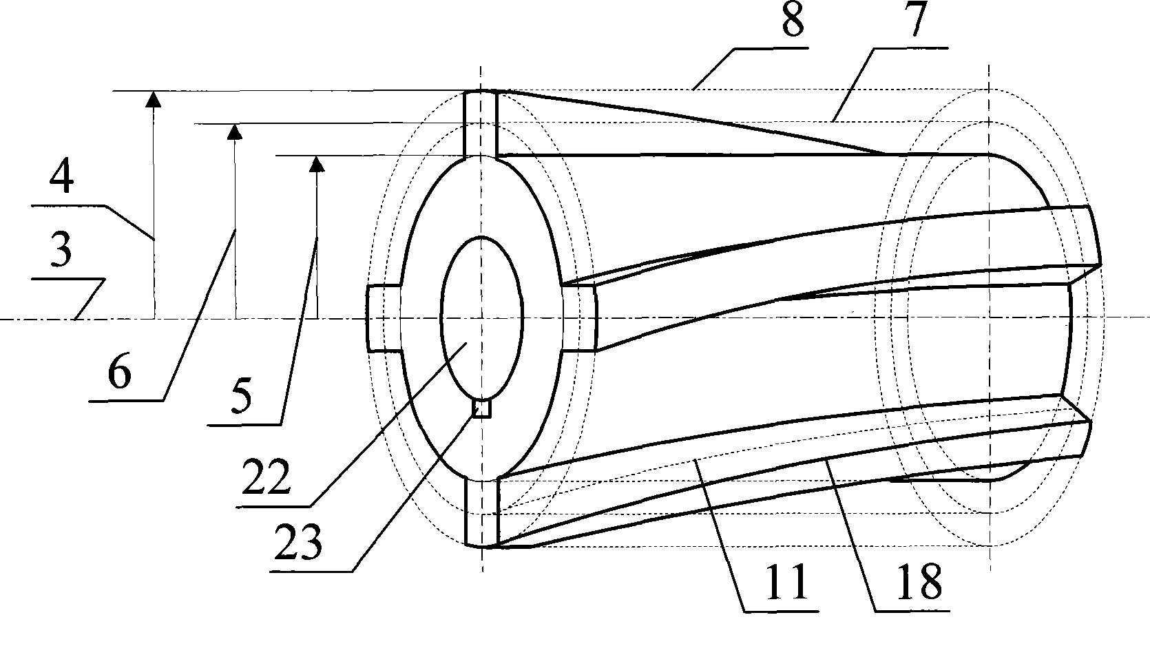 Self-wind cooled rotor low torque ripple magneto resistance genus motor