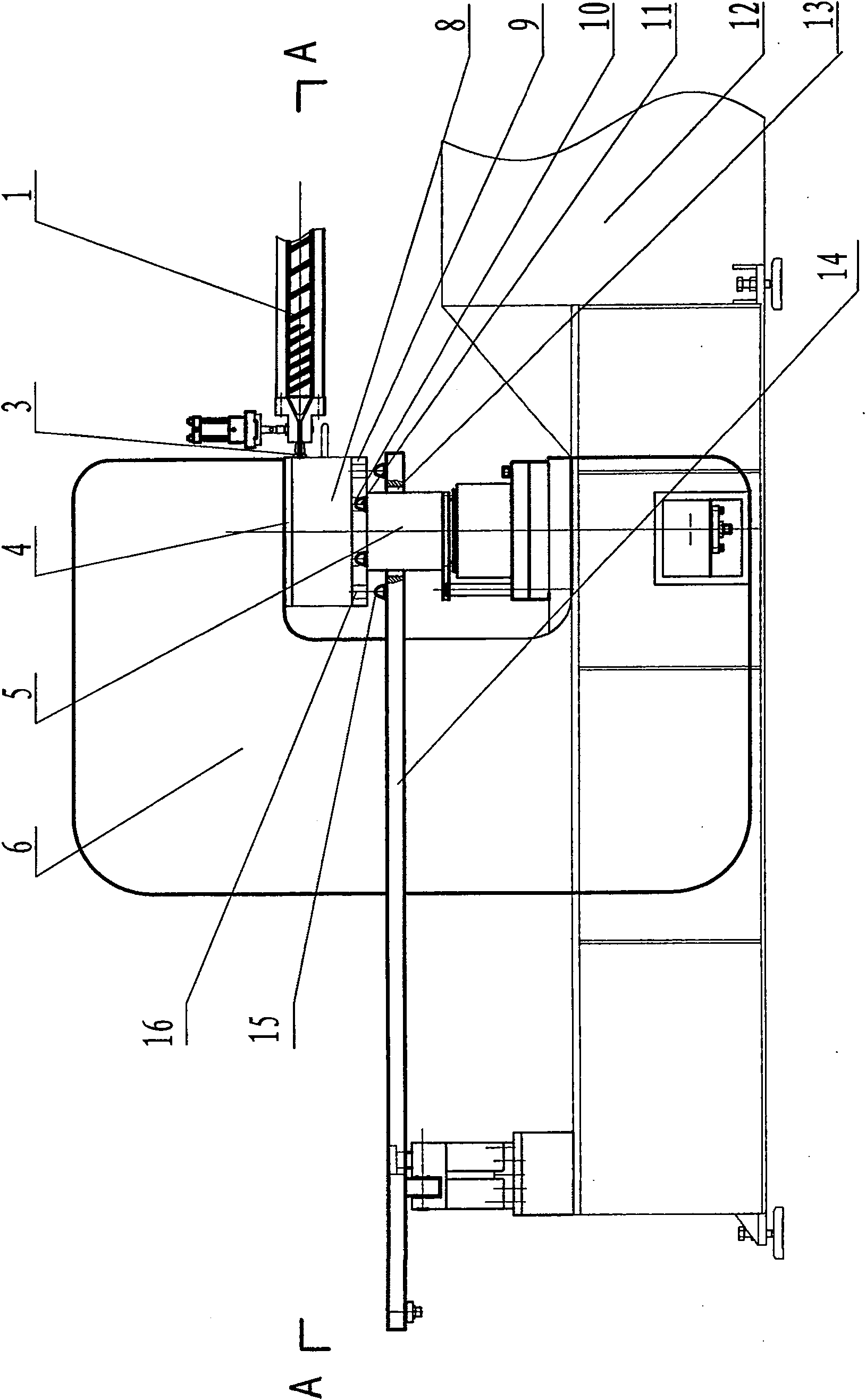 Plastic rubber gas-blowing foaming injection machine for footwear