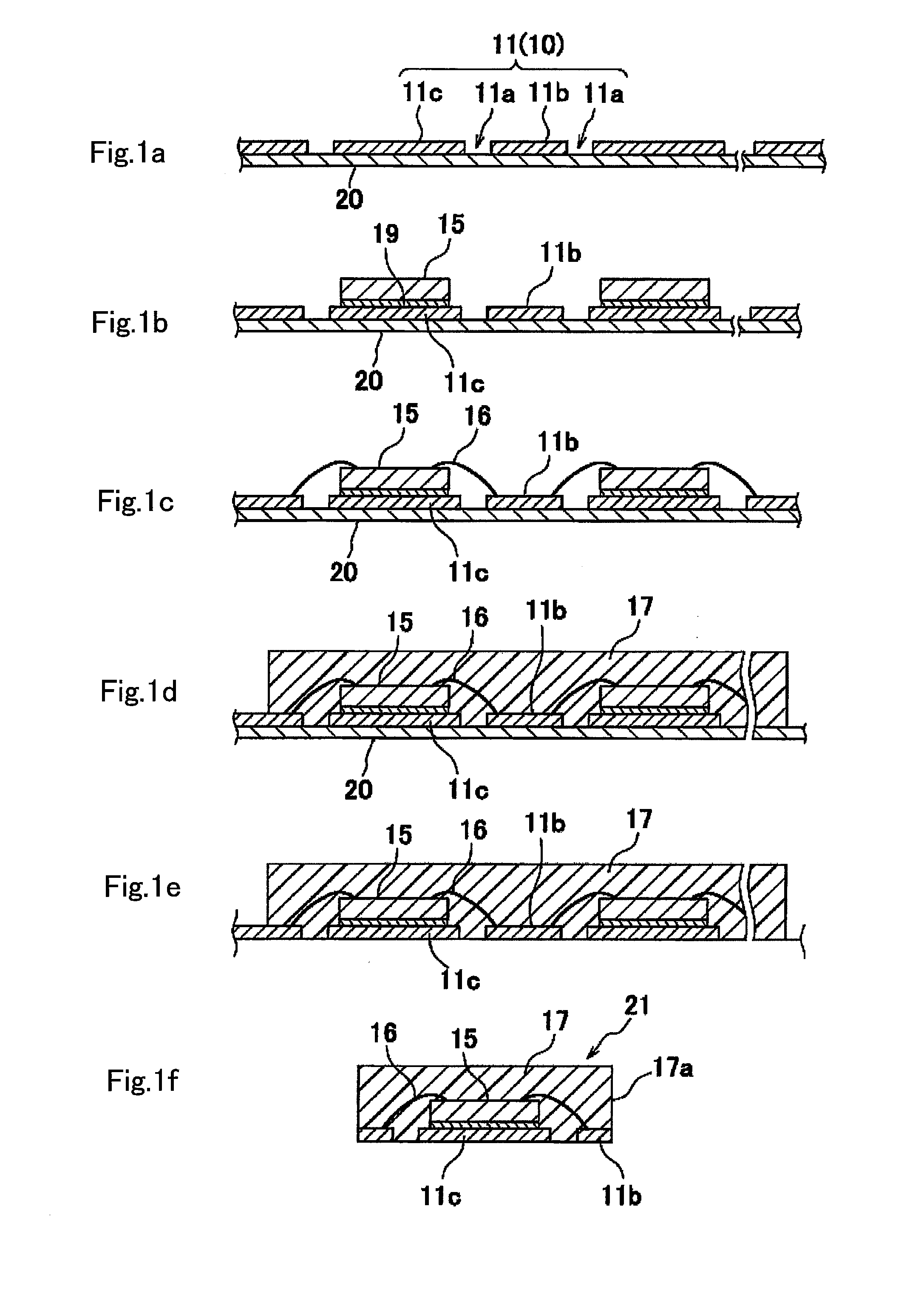 Adhesive tape for resin-encapsulating and method of manufacture of resin-encapsulated semiconductor device