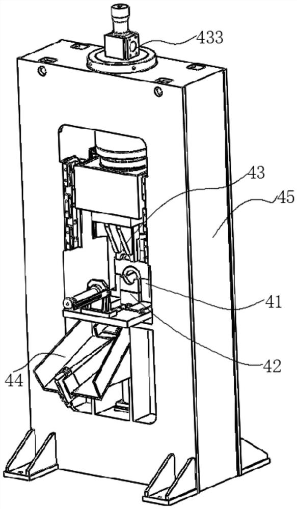 Full-automatic high-temperature precise hot cutting one-time forming system for track link section