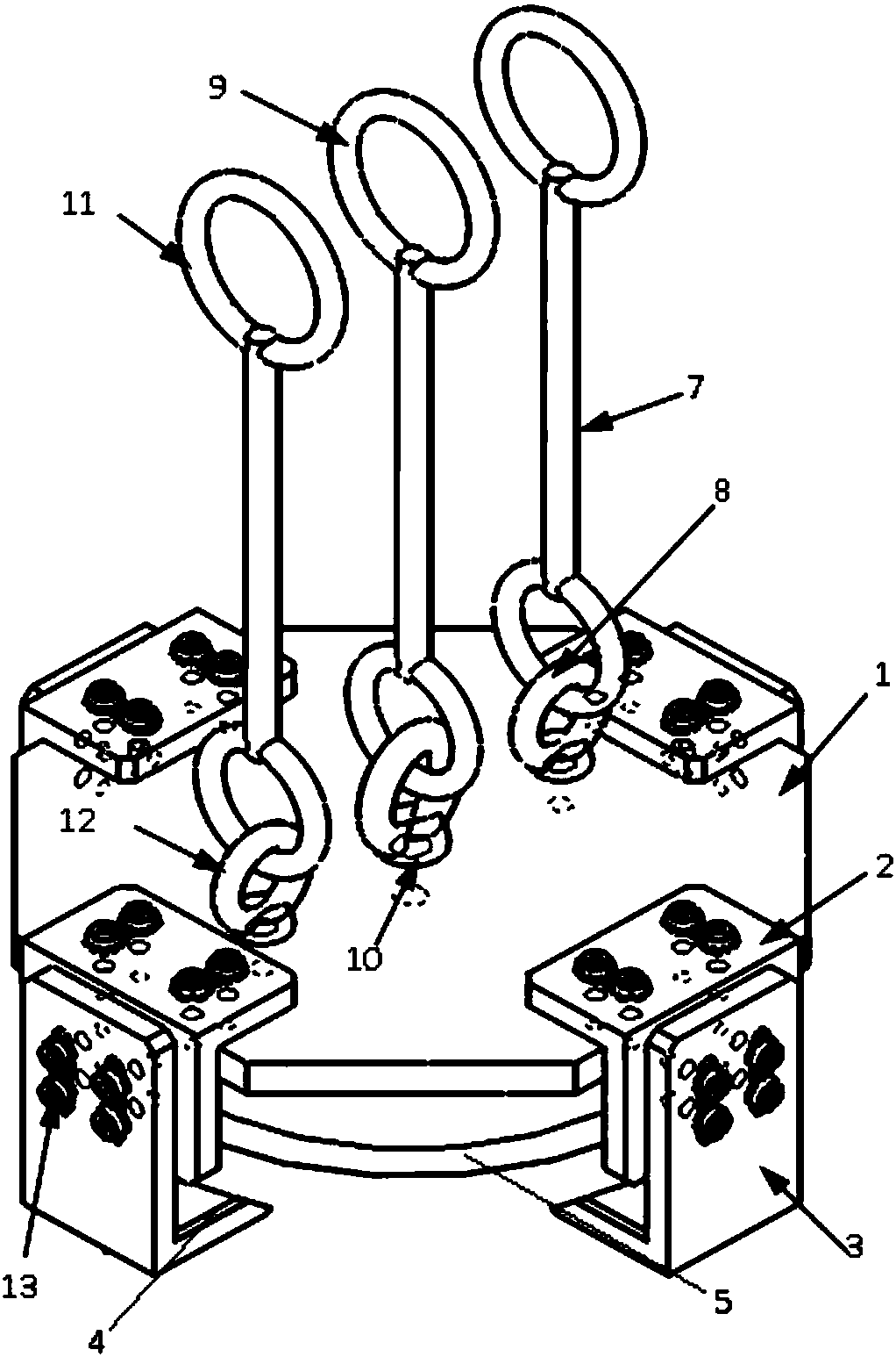 Special fixture and method for mounting core pipe of OVD sintering quartz furnace