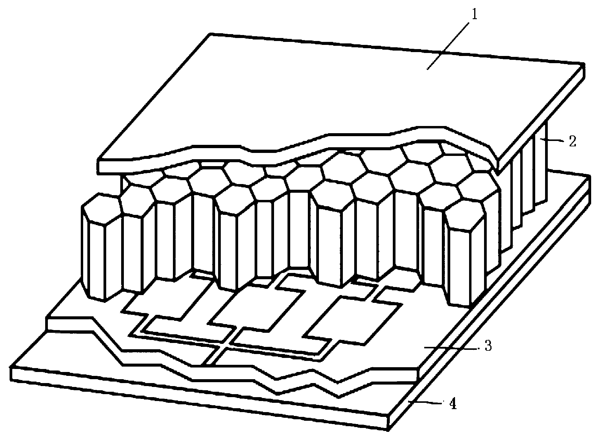 Forecasting method for influences, on electrical performances, of array surface morphology of conformal load-bearing microstrip antenna