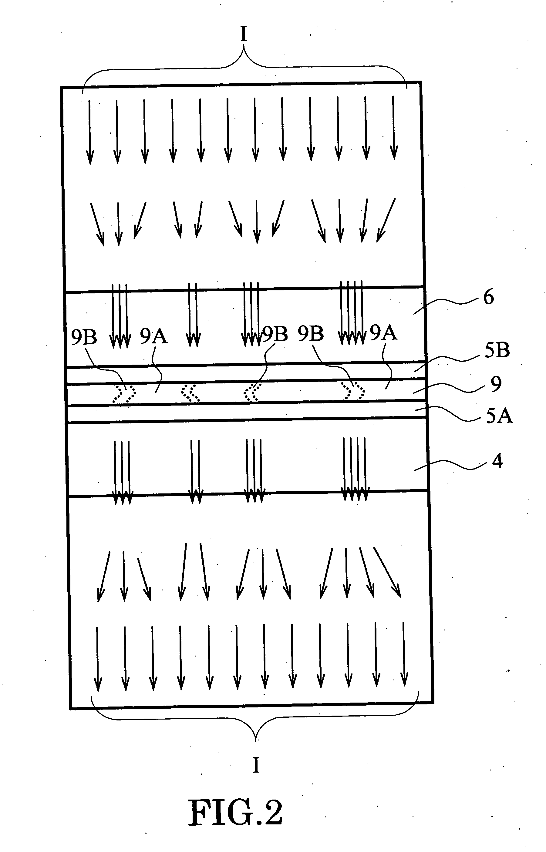 Magnetoresistance effect element having a nonmagnetic intermediate layer having a two-dimensional fluctuation of resistance