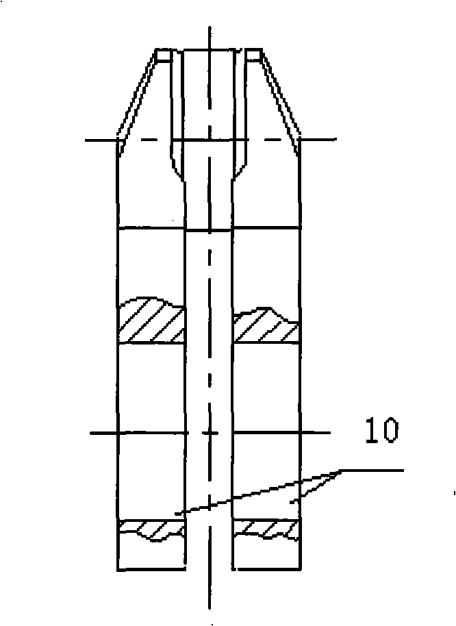 Method for processing trepanning of crankshaft crank red trepanning hole for large-scale ship and special trepanning drill