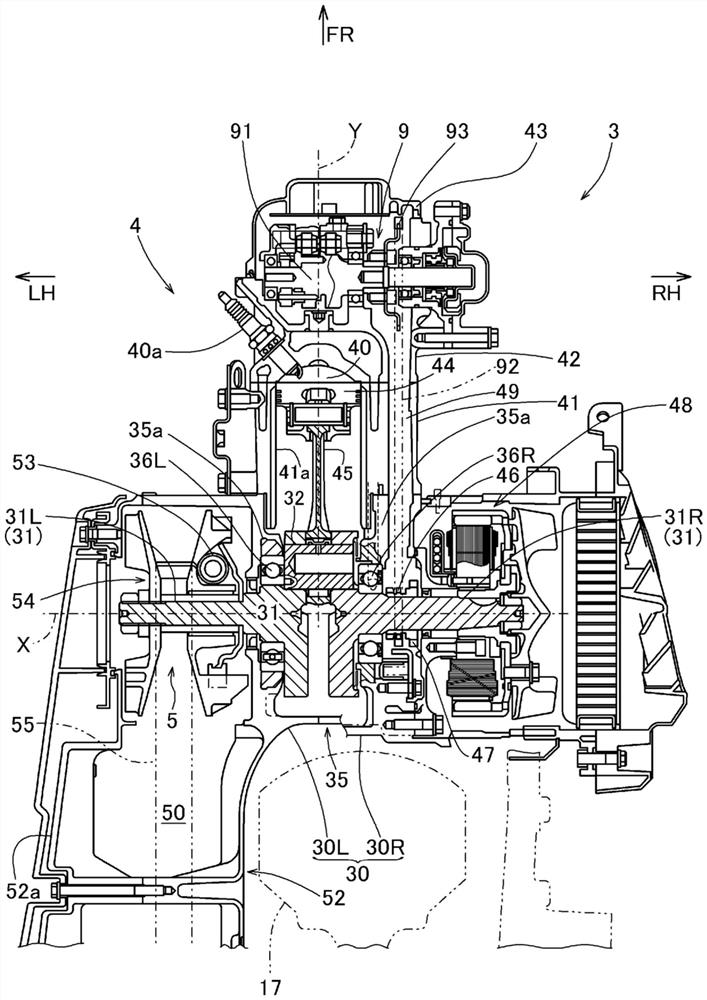 Auxiliary gear for internal combustion engine