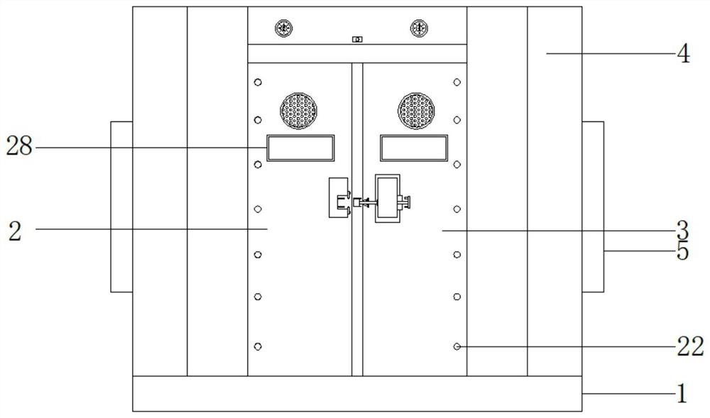 Anti-locking automatic folding fireproof door for fire fighting access ...