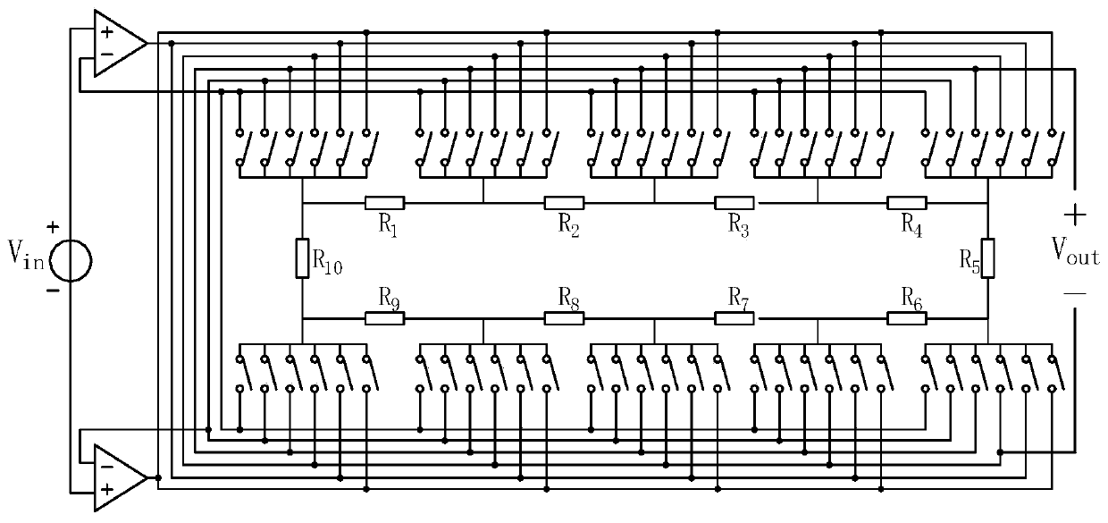 A dynamically matched voltage amplifier for eliminating resistance process errors